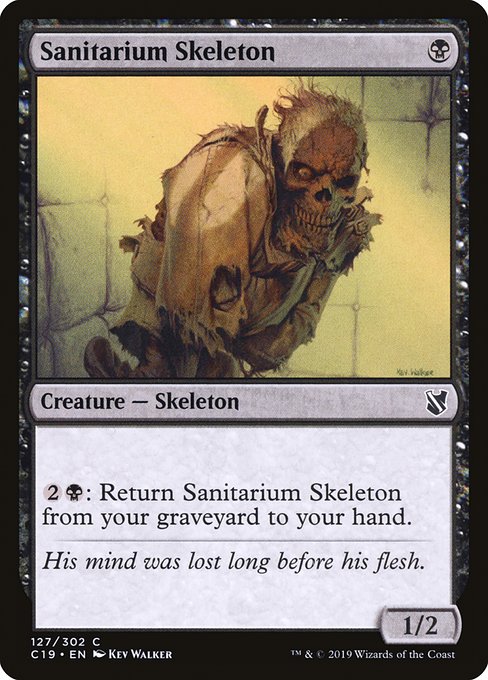 Sanitarium Skeleton - Commander 2019:  - 127 - Lightly Played