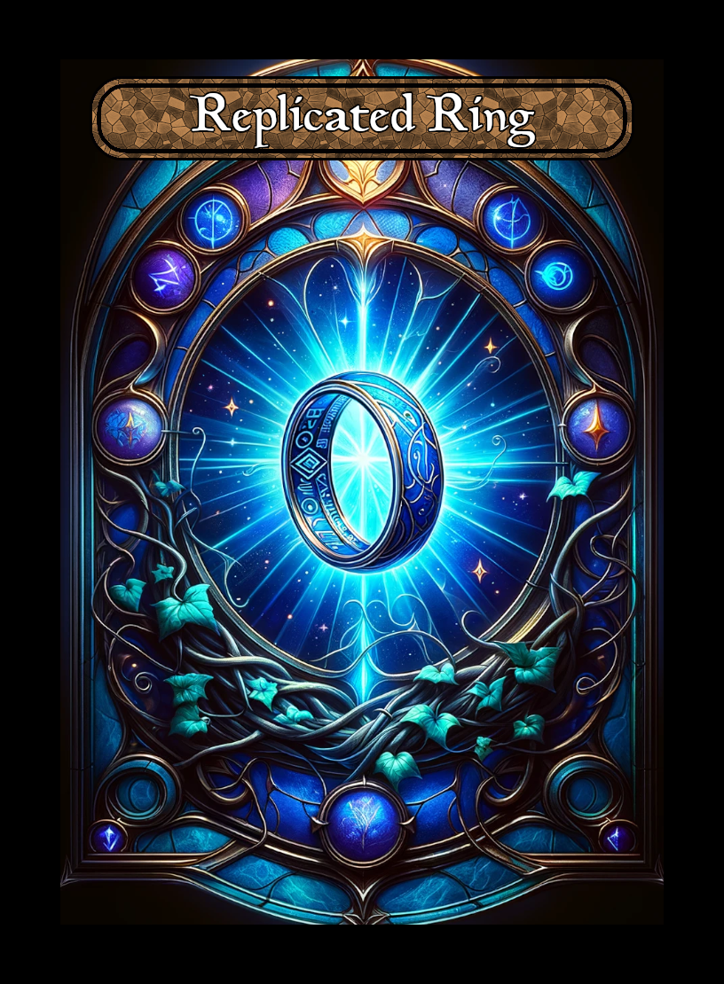 Replicated Ring Stained Glass Token