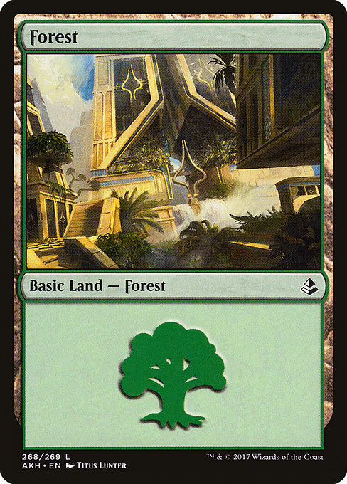 Forest (268) - Amonkhet:  - 268 - Lightly Played