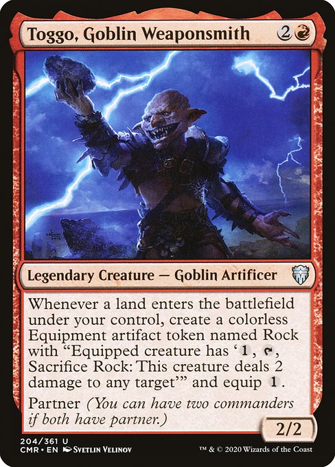 Toggo, Goblin Weaponsmith - Commander Legends:  - 204 - Near Mint