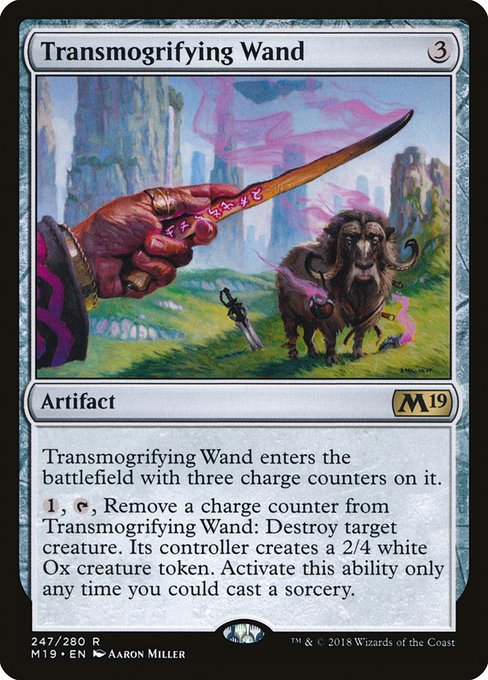 Transmogrifying Wand - Core Set 2019:  - 247 - Near Mint