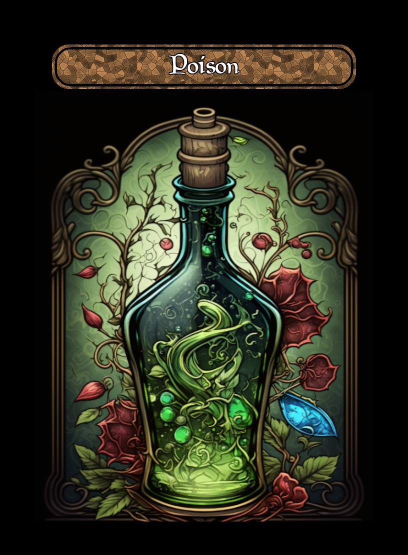 Poison Stained Glass Token