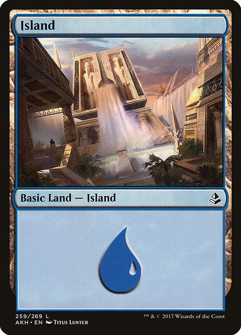 Island (259) - Amonkhet:  - 259 - Lightly Played