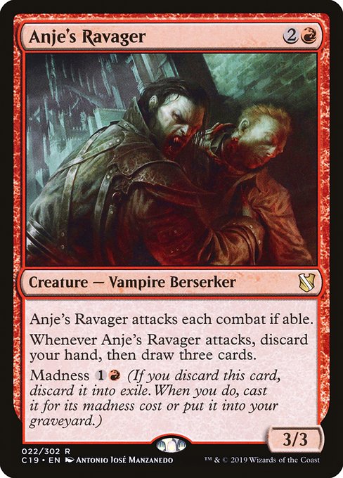 Anje's Ravager - Commander 2019:  - 22 - Lightly Played