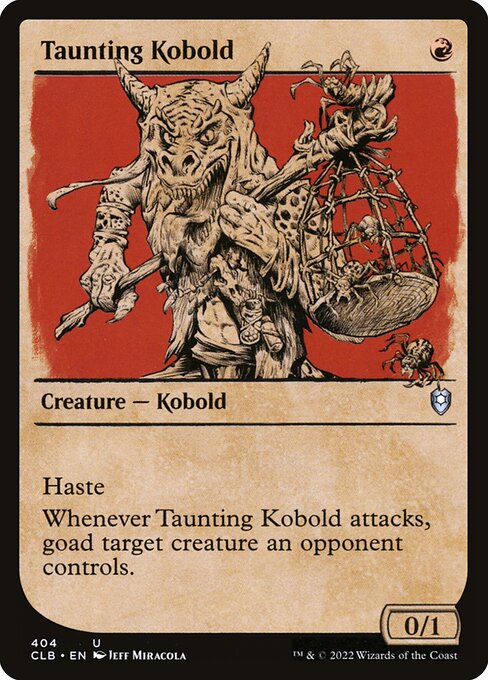 Taunting Kobold (Showcase) - Commander Legends: Battle for Baldur's Gate:  - 404 - Near Mint