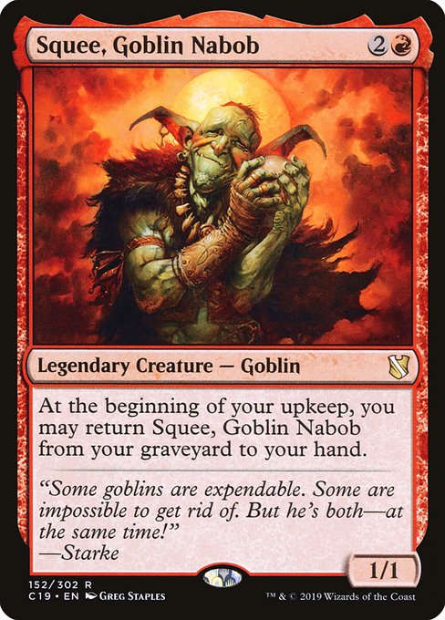 Squee, Goblin Nabob - Commander 2019:  - 152 - Lightly Played