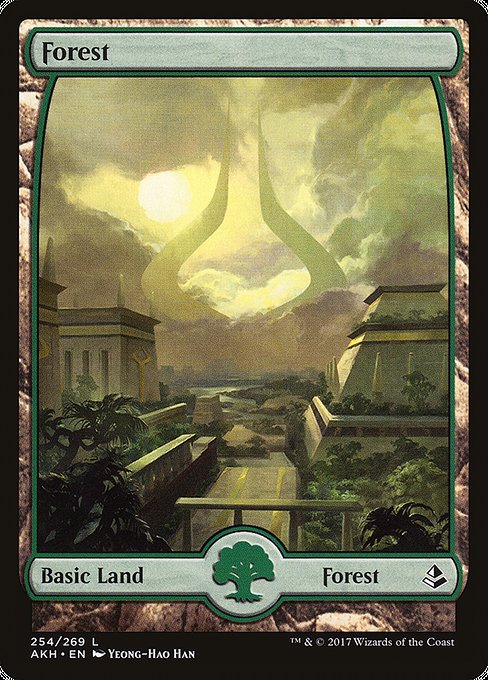 Forest (254) - Full Art - Amonkhet:  - 254 - Lightly Played