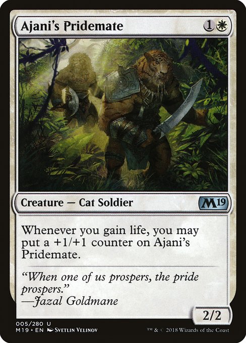 Ajani's Pridemate - Core Set 2019:  - 5 - Near Mint