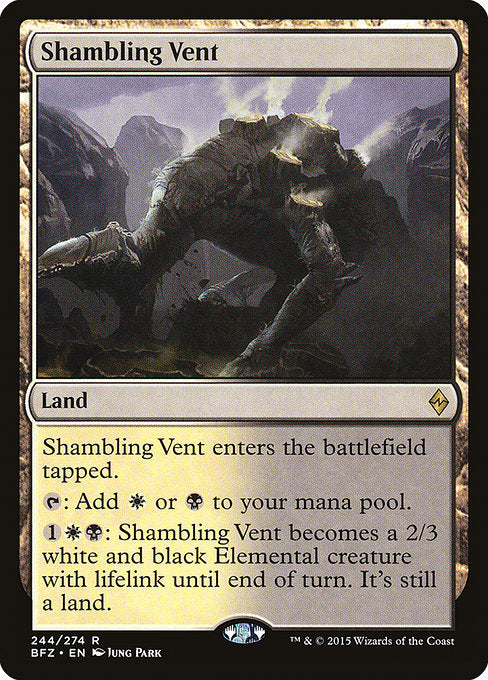 Shambling Vent - Battle for Zendikar:  - 244 - Lightly Played