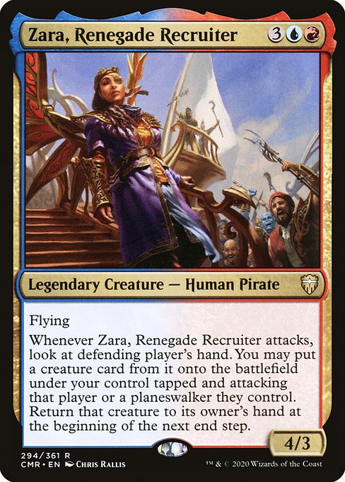 Zara, Renegade Recruiter - Commander Legends:  - 294 - Near Mint