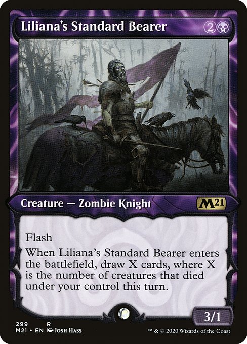 Liliana's Standard Bearer (Showcase) - Core Set 2021:  - 299 - Lightly Played