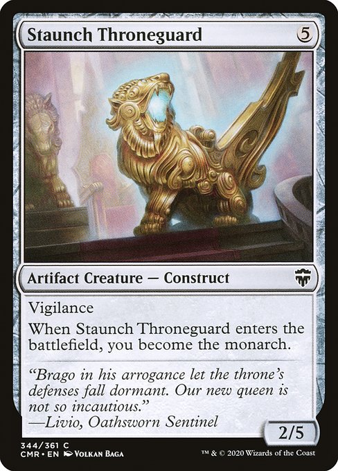 Staunch Throneguard - Commander Legends:  - 344 - Lightly Played