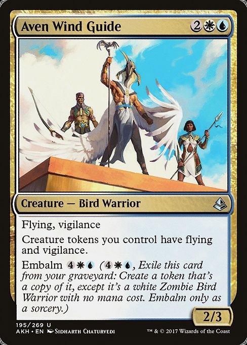 Aven Wind Guide - Amonkhet:  - 195 - Near Mint