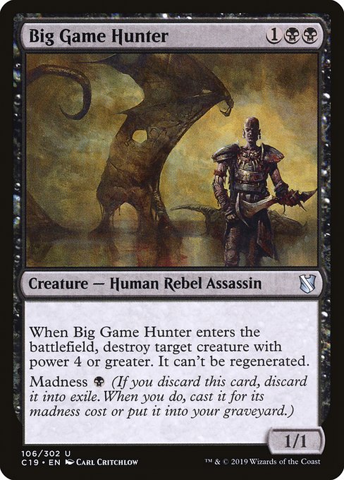 Big Game Hunter - Commander 2019:  - 106 - Lightly Played