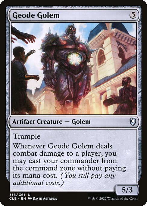 Geode Golem - Commander Legends: Battle for Baldur's Gate:  - 316 - Near Mint