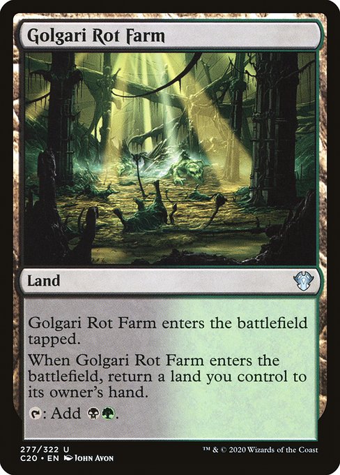 Golgari Rot Farm - Commander 2020:  - 277 - Near Mint