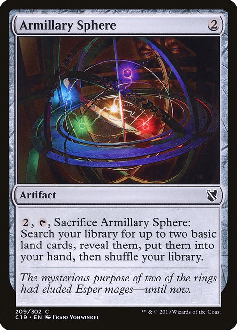 Armillary Sphere - Commander 2019:  - 209 - Near Mint