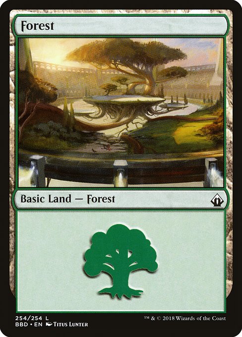 Forest - Battlebond:  - 254 - Lightly Played