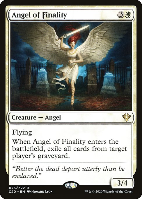 Angel of Finality - Commander 2020:  - 75 - Near Mint