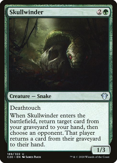 Skullwinder - Commander 2020:  - 189 - Near Mint