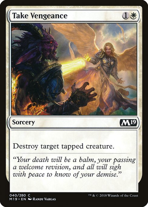 Take Vengeance - Core Set 2019:  - 40 - Near Mint