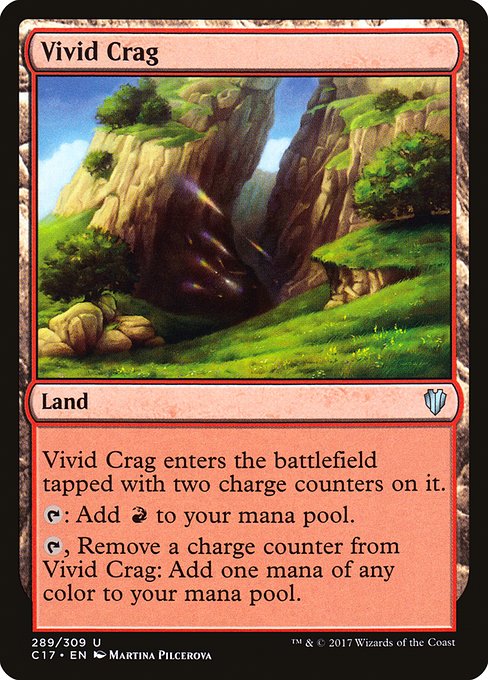 Vivid Crag - Commander 2017:  - 289 - Near Mint