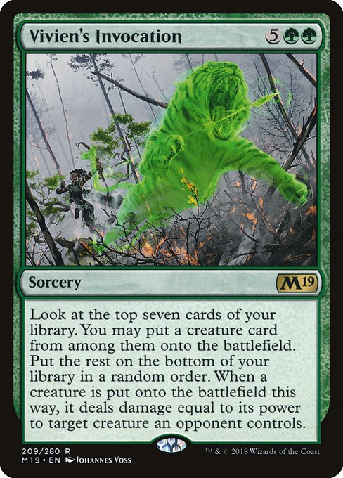 Vivien's Invocation - Core Set 2019:  - 209 - Near Mint