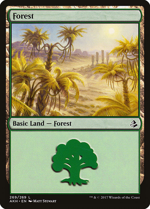 Forest (269) - Amonkhet:  - 269 - Lightly Played