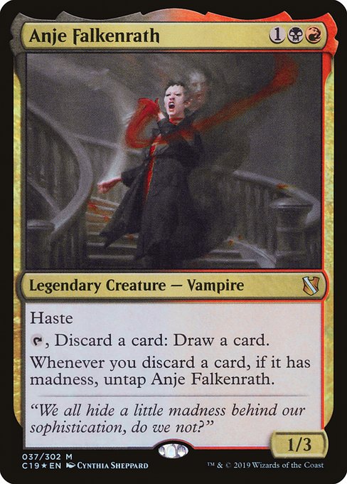 Anje Falkenrath - Commander 2019:  - 37 - Lightly Played Foil