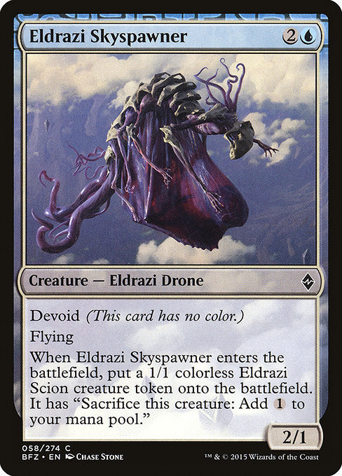 Eldrazi Skyspawner - Battle for Zendikar:  - 58 - Lightly Played