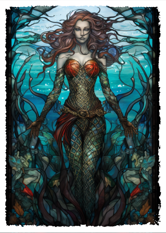 Merfolk Stained Glass Sleeve