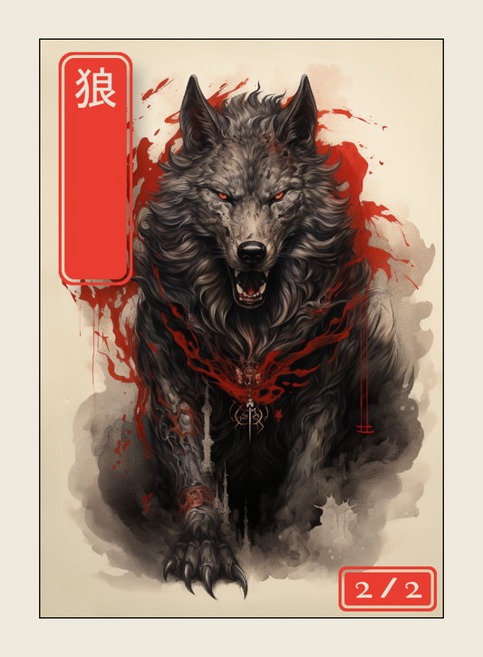 Wolf Japanese Token