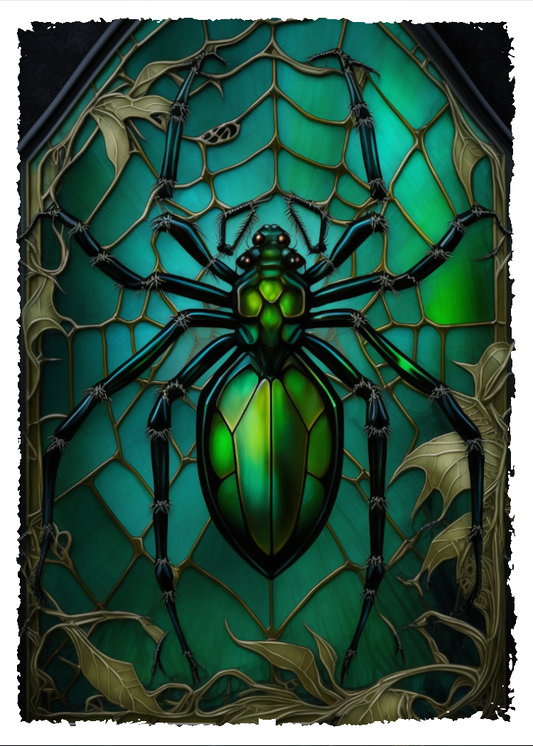 Spider Stained Glass Sleeve