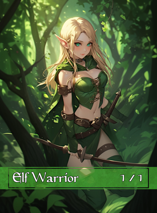 Elf Warrior Anime Token