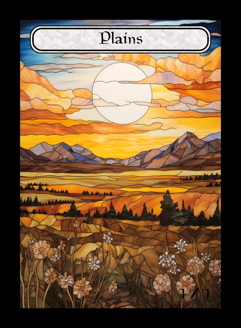 Plains Stained Glass Token