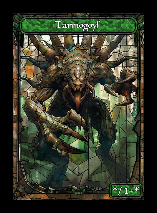 Tarmogoyf Stained Glass Token