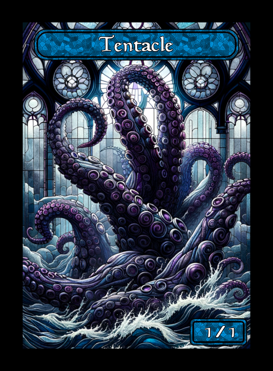 Tentacle Stained Glass Token