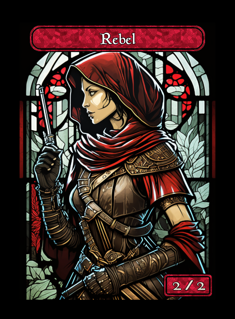 Rebel Stained Glass Token