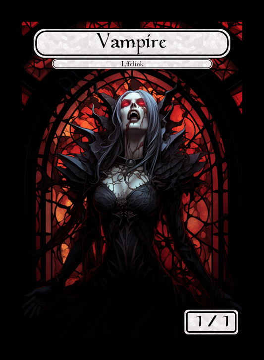 Vampire Stained Glass Token