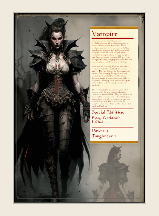 Vampire Monster Profile Token