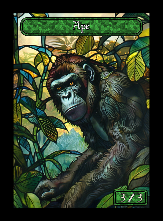 Ape Stained Glass Token