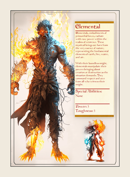 Elemental Monster Profile Token