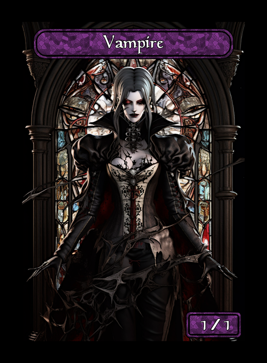 Vampire Stained Glass Token