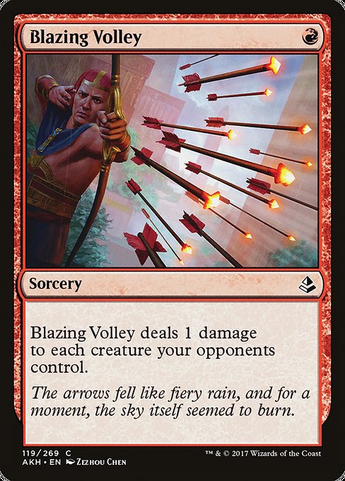 Blazing Volley - Amonkhet:  - 119 - Near Mint