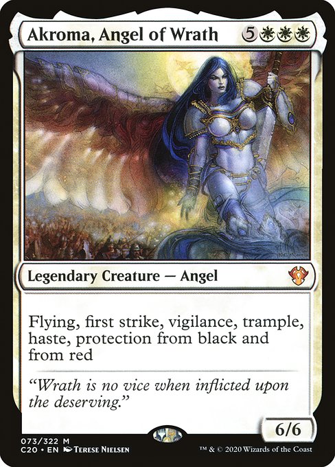 Akroma, Angel of Wrath - Commander 2020:  - 73 - Near Mint