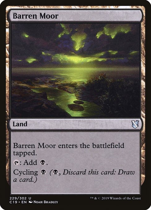 Barren Moor - Commander 2019:  - 229 - Lightly Played