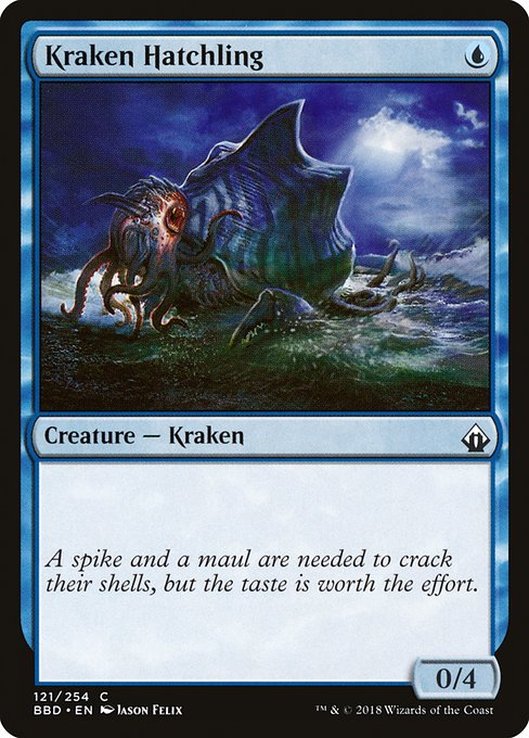 Kraken Hatchling - Battlebond:  - 121 - Lightly Played