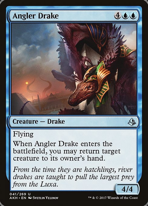 Angler Drake - Amonkhet:  - 41 - Near Mint