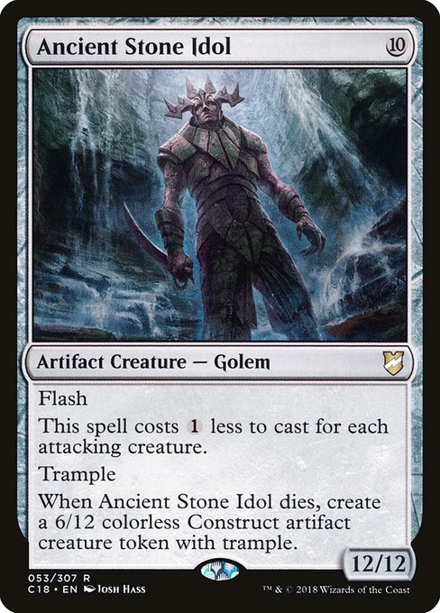 Ancient Stone Idol - Commander 2018:  - 53 - Near Mint