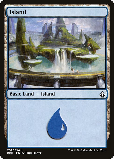 Island - Battlebond:  - 251 - Lightly Played